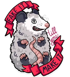 Sticker ☠️ awesomepossum (@kotypic)