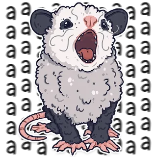 Sticker 🅰️ awesomepossum (@kotypic)