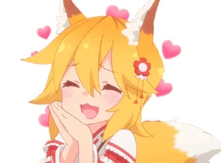 Sticker 🥰 The Helpful Fox Senko-san