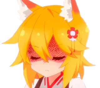 Sticker 😡 The Helpful Fox Senko-san