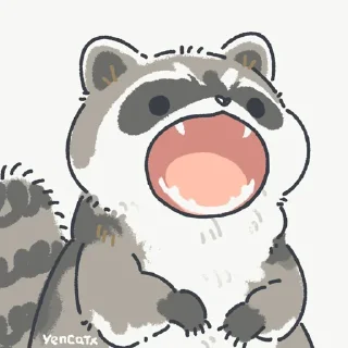 Sticker 😲 MemeRaccoon