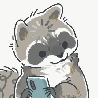 Sticker 😵‍💫 MemeRaccoon