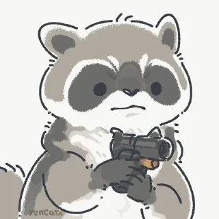 Sticker 🔫 MemeRaccoon