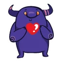 Sticker ❤ @zeligen7 purple monster