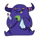 Sticker 🤧 @zeligen7 purple monster