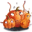 Sticker 💃 Cute pumpkins