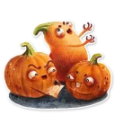 Sticker 😁 Cute pumpkins