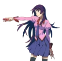 Video sticker 😠 senjougahara hitagi