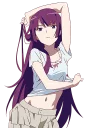 Sticker 😕 senjougahara hitagi