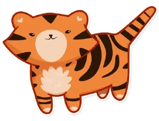 Sticker ☺️ Tiger Tigrulia