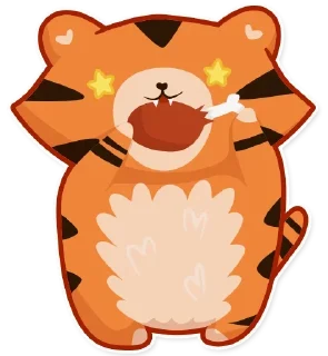 Sticker 🍗 Tiger Tigrulia