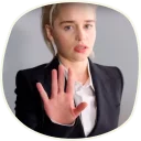 Sticker ✋️ 🐉 Emilia Clarke @lennysticker