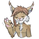 Sticker 👌 Gin The Lynx