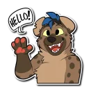 Sticker 👋 Syrus Hyena 🍖✨