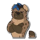 Sticker 😏 Syrus Hyena 🍖✨