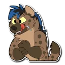 Sticker 😋 Syrus Hyena 🍖✨