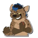 Sticker 😏 Syrus Hyena 🍖✨