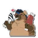 Sticker 🍖 Syrus Hyena 🍖✨