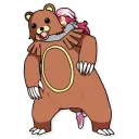 Sticker 🐻 Pokemon meme face