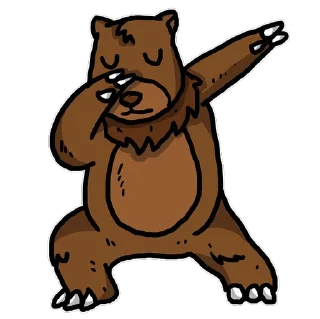 Sticker 😤 The Beary Best