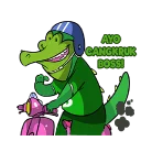 Sticker 🏍 Yo Iki Suroboyo - Suro lan Boyo