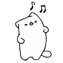 Video sticker 🤯 White Cat Animated