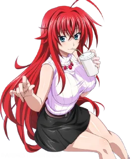 Sticker 🩸 High School DxD ➜ @AnimeStickersIndo