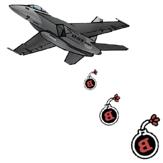 Sticker 🛩 Bomb Token