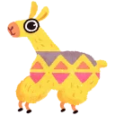 Sticker 😏 hipster llama