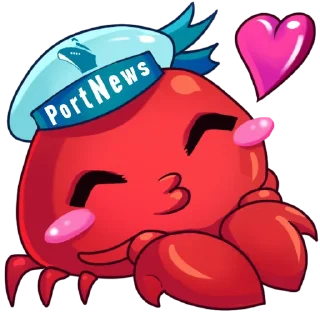 Video sticker 😘 cute crab