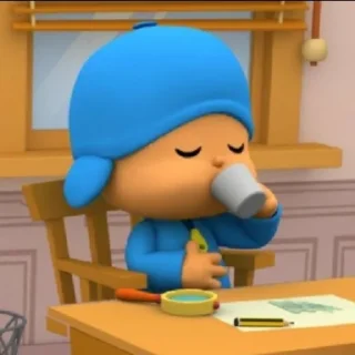 Sticker ☕️ Pocoyo