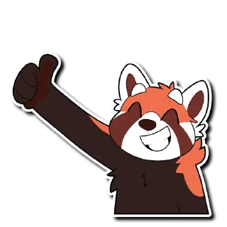 Sticker 👍 Red Panda