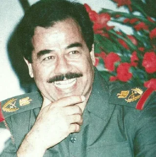 Sticker 😇 Saddam Hussein