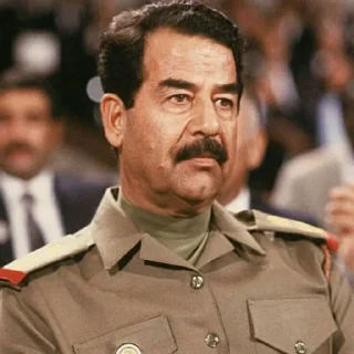 Sticker 😐 Saddam Hussein