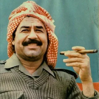 Sticker 🚬 Saddam Hussein