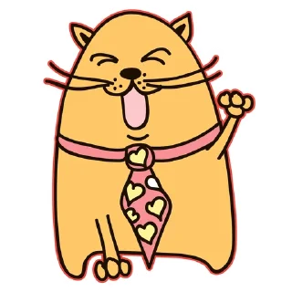 Sticker 😄 Влюбленные Котики