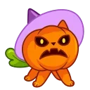 Video sticker 😡 Pumpkin Cat