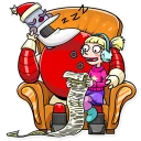 Video sticker 😴 Robo Santa