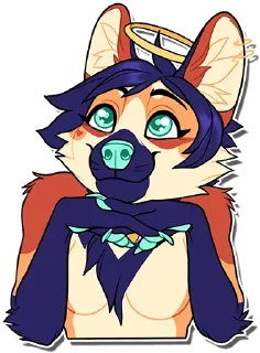 Sticker 😇 Avi the Maned wolf