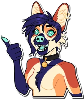 Sticker 👍 Avi the Maned wolf