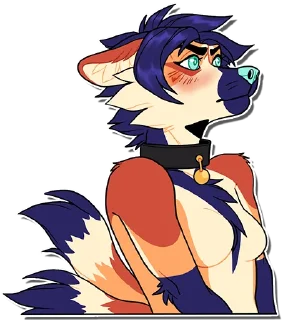 Sticker 😳 Avi the Maned wolf