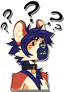 Sticker ❓ Avi the Maned wolf