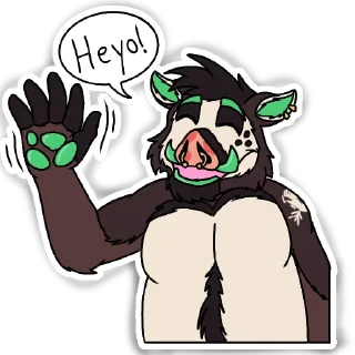 Sticker 👋 Russel de Boar