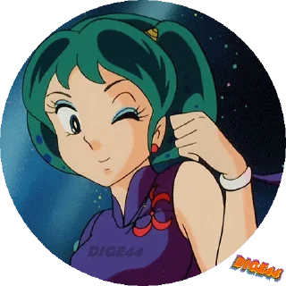 Sticker 😉 @STIKERFORALL URUSEI YATSURA LAMU' LUM PHOTO-CIRCLE