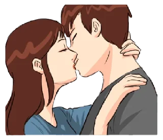 Sticker 💏 The Kissing @bistic