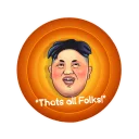 Sticker 😶 Kim Jong-un