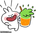 Sticker 🍹 @MHStickers Spoiled Rabbit Summer