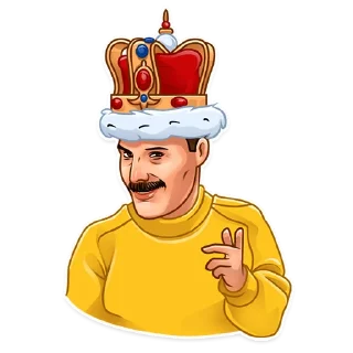 Sticker 🤴 Freddie Mercury