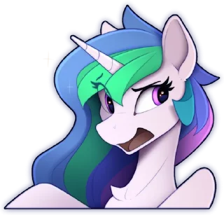 Sticker 🤨 Celestia emotions (Yakovlev-vad)