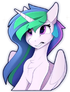 Sticker 😕 Celestia emotions (Yakovlev-vad)